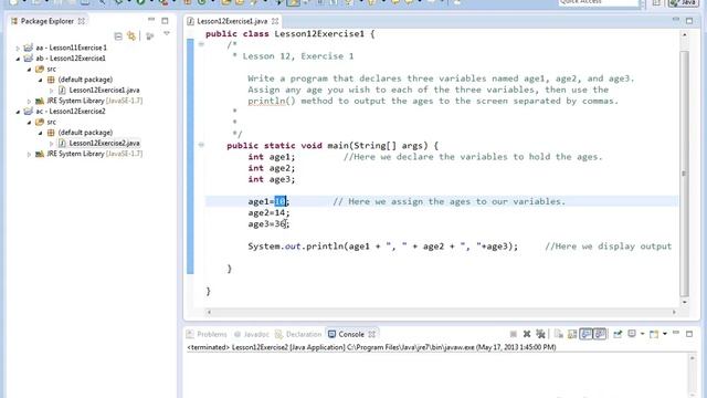 12x - Learn Java - Exercise 1 - Integer Variables смотреть онлайн