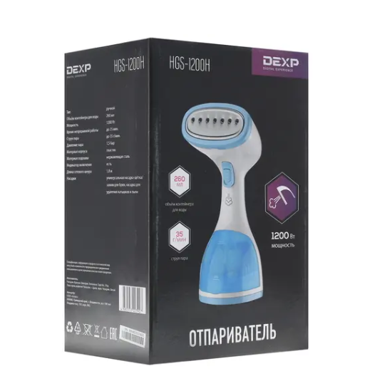 Отпариватель ручной DEXP HGS-1200H /Отпариватель ручной смотреть онлайн