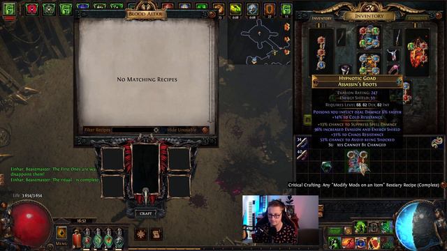PoE 3.23 - Crafting Stormshroud Shock Avoidance Boots смотреть онлайн