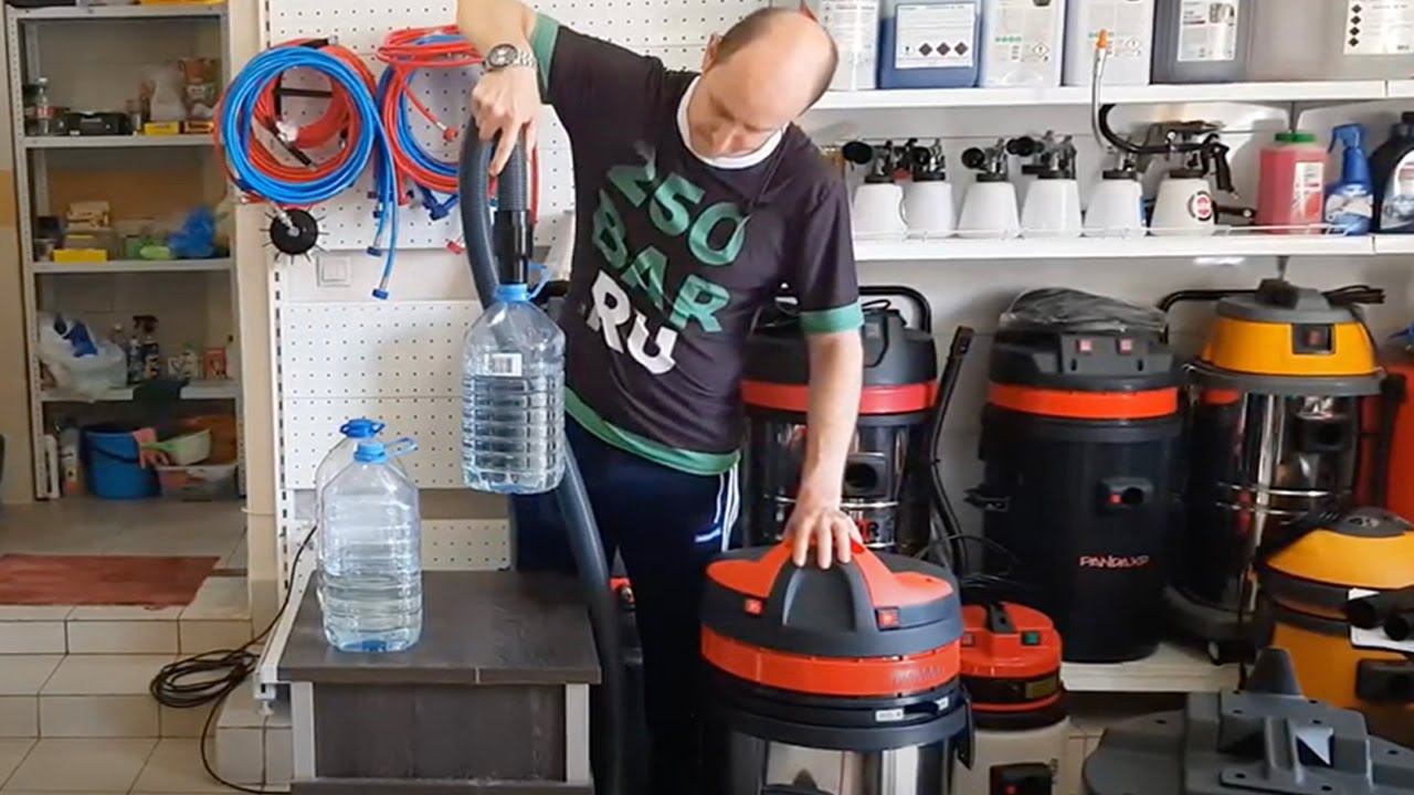 Какой пылесос поднимет 4 литра воды? Обзор промышленных пылесосов смотреть онлайн