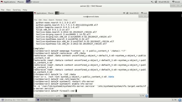 Share directory With NFS in linux 7 смотреть онлайн