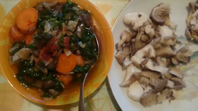 Суп из грибов вешенок. смотреть онлайн