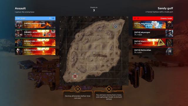 Crossout Clan War - URAN VS GITA смотреть онлайн