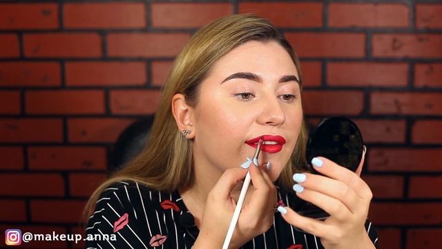 КРАСНЫЕ ГУБЫ ❤️ Яркий красный макияж смотреть онлайн