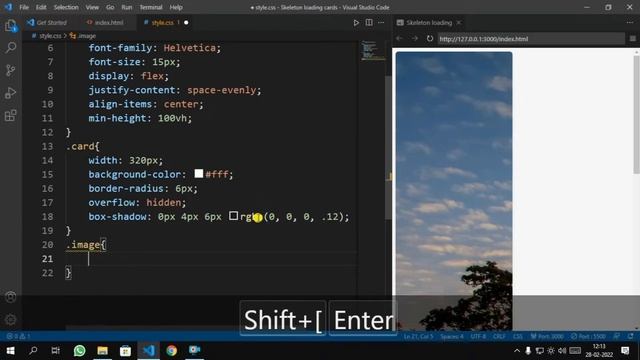How to make a skeleton loading cards using HTML and CSS смотреть онлайн