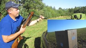 Хатсан 125 6.35мм , на 100м пули FTT 1.3г. Первый отстрел не очень)