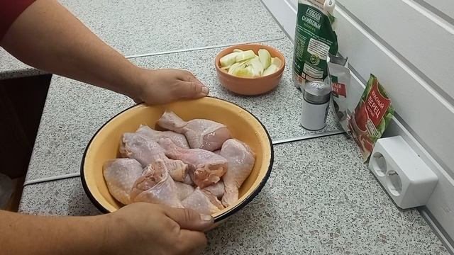 Шашлык из шампиньонов и куриной голени смотреть онлайн