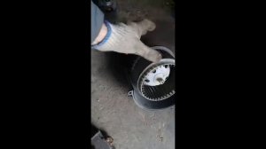 разборка моторчика печки Opel