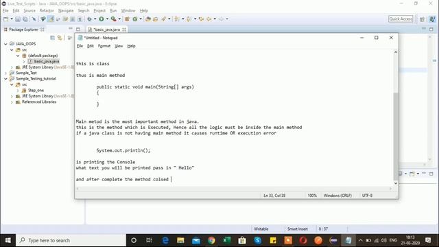 Print and Println Method using in java - Basic java - Part - 1 смотреть онлайн