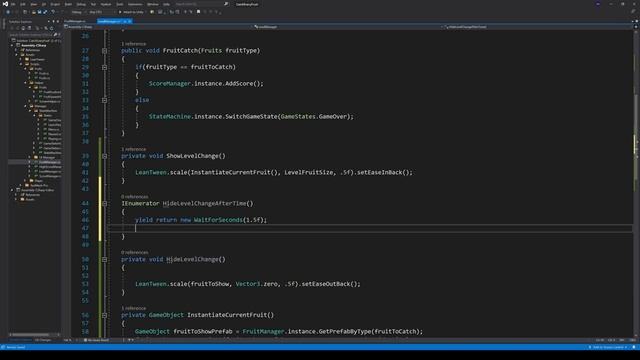 Make a game in unity #09 [CatchEveryFruit] | LevelChange & Final Gameplay смотреть онлайн