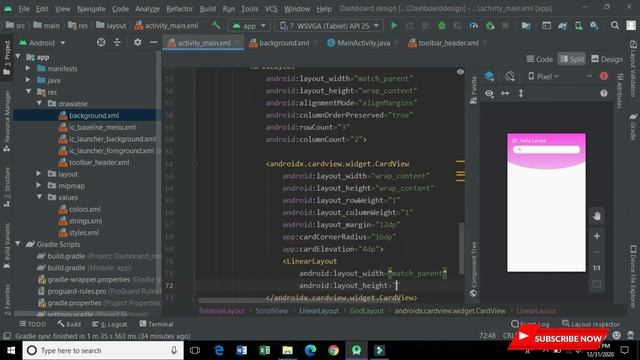 Modern Android Dashboard UI design | UI design | Android Studio | SmartHub смотреть онлайн