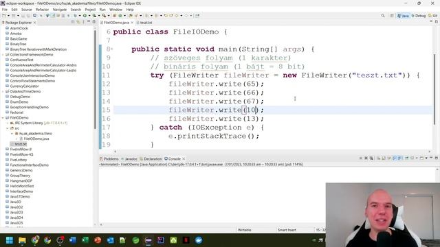 Fájlkezelés alapjai - Java programozás kezdőknek Andrissal - 158. rész смотреть онлайн