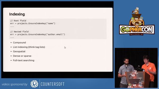 GopherCon 2014 Painless Data Storage with MongoDB and Go by Gustavo Niemeyer and Steve Francia смотреть онлайн
