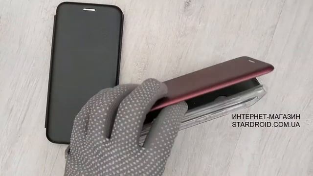 Чехол HUAWEI Y6 2019. Кожаный книжка чехол противоударный смотреть онлайн