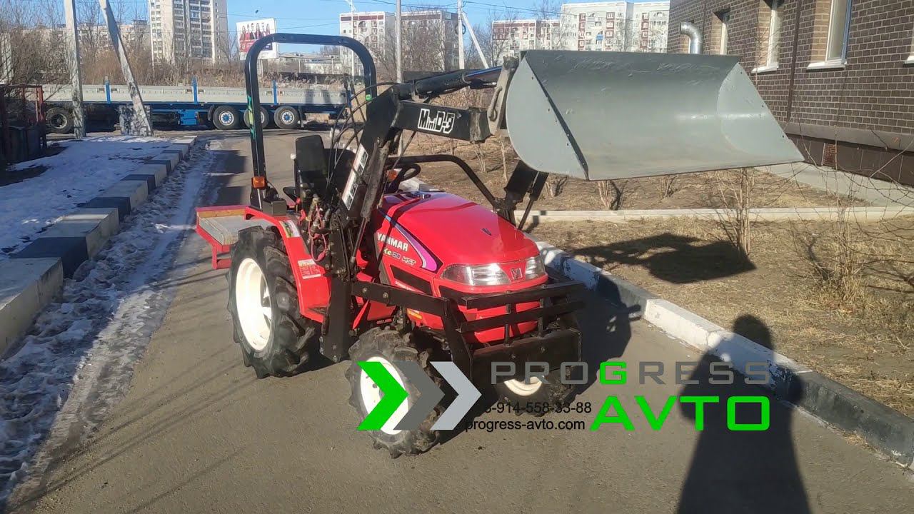 Трактор YANMAR Ke-60 с куном смотреть онлайн