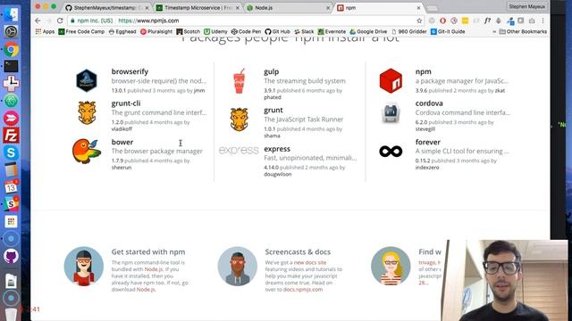 Node & NPM Introduction -- Free Code Camp -- Timestamp Microservice смотреть онлайн