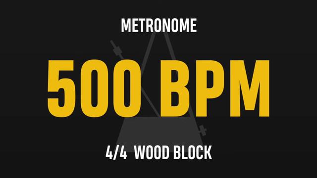 500 BPM 4/4 - Best Metronome (Sound : Wood block) смотреть онлайн