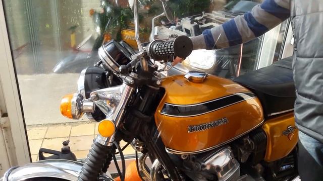 1972 CB750 Four K2 Candy Gold Original Sound no dB killers смотреть онлайн