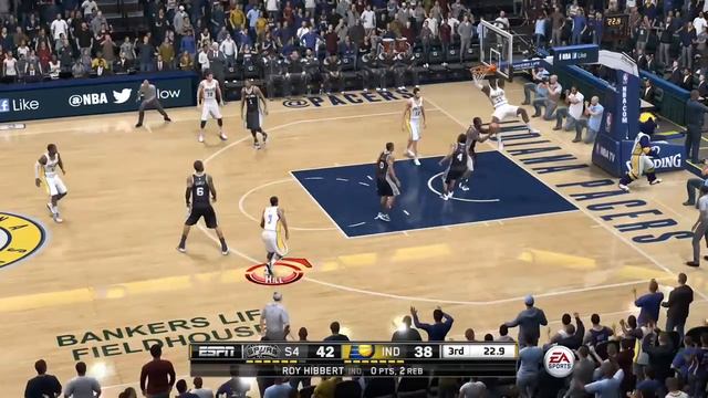 EA SPORTS NBA LIVE 15 Roy Hibbert Rebound and Slam смотреть онлайн