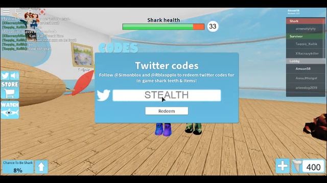 Codes for SharkBite in Roblox смотреть онлайн