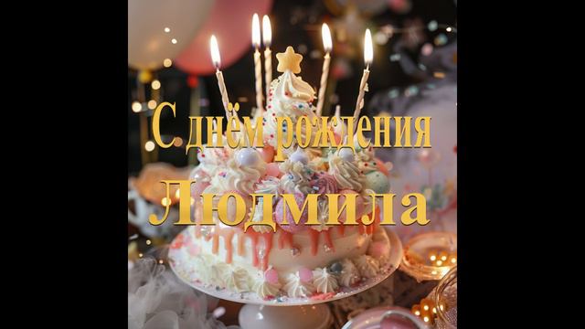 С днём рождения Людмила смотреть онлайн