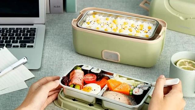 Xiaomi Liren Portable Cooking Electric Lunch Box Multi functional Plug-in Electric Heating смотреть онлайн