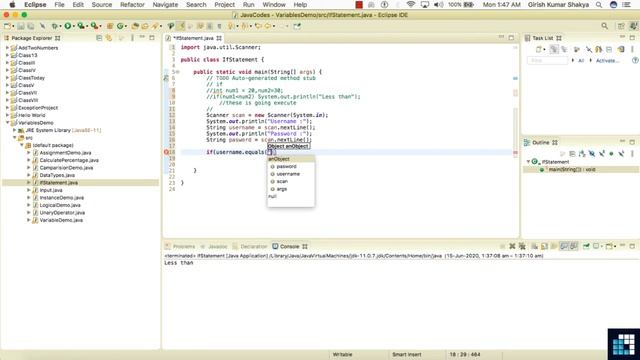 23 If Statement UserName Java смотреть онлайн
