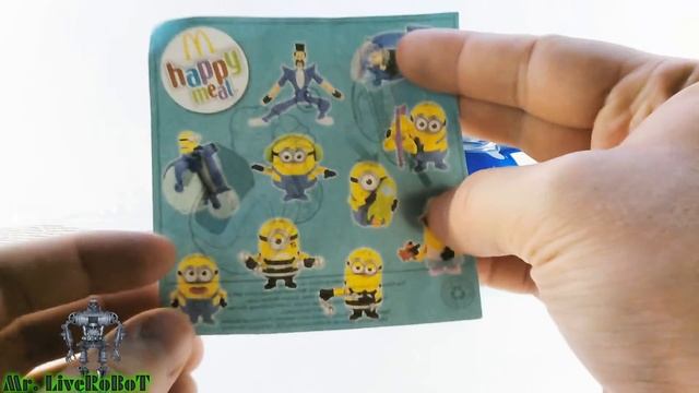 Mr. LiveRoBoT - Распаковка и Обзор Игрушки из Хэппи Мил МИНЬОН НА ГИДРОЦИКЛЕ | ГАДКИЙ Я 3 2017