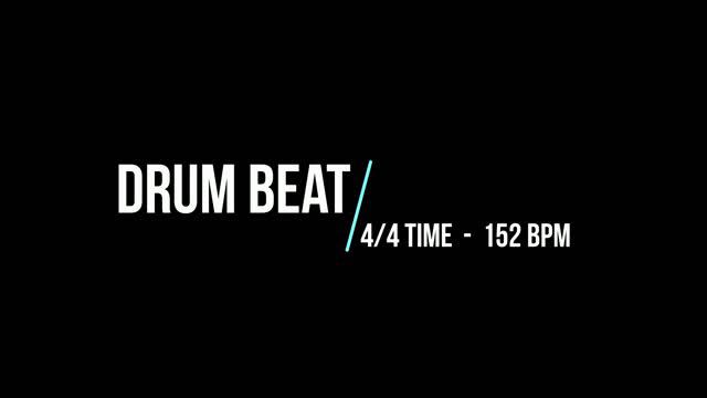 DRUM BEAT - 4/4 TIME [152 BPM] смотреть онлайн