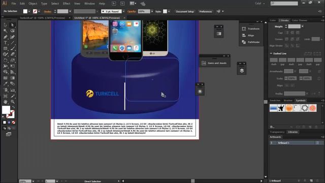 Turkcell Afiş - Part 2 - Illustrator CC смотреть онлайн