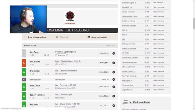 UFC Fight Night 166: Джордан Эспиноса vs. Алекс Перес смотреть онлайн