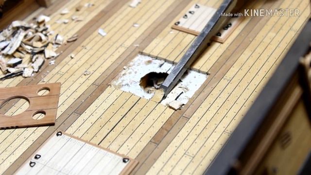 40.ГОНДЕК.ПОМПЫ.ЧАСТЬ 4-Я.ВРЕЗКА В ПАЛУБУ. смотреть онлайн