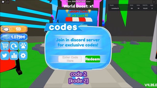 NEW UPDATE CODES [x500,000,000 Clicks] Ultra Clickers! ROBLOX | JUNE 1 2022 смотреть онлайн