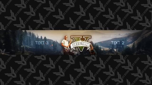 FREE GTA V BANNER TEMPLATE PSD смотреть онлайн