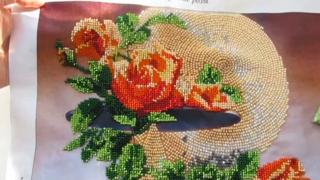 Готовая работа от ТМ Тэла Артис "Лунные розы". Вышивка бисером, мой финал) смотреть онлайн