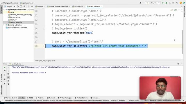 3 - Playwright with Python Beginner | XPath Locator 2 #playwright #python #tutorial #series смотреть онлайн