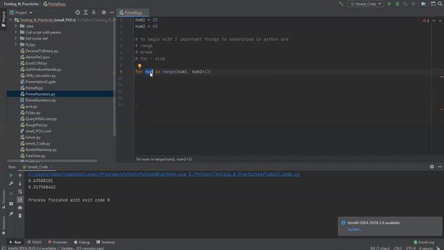 Find Prime numbers between 2 numbers with Python смотреть онлайн