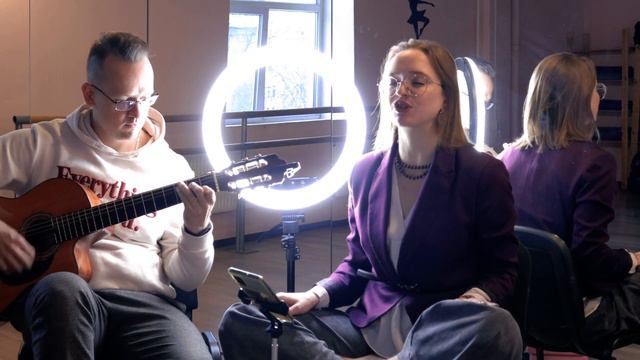 Гости из будущего - Зима в сердце (guitar cover) | Настя и Андрей смотреть онлайн