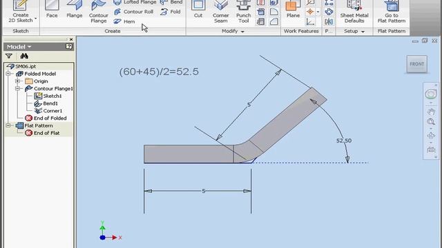 AutoDesk INVENTOR Sheet Metal 06 Bend Tables смотреть онлайн