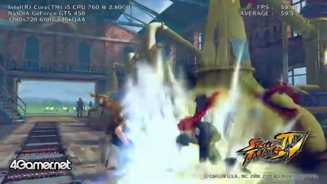 StreeT Fighter IV Benchmark GTS 450 смотреть онлайн