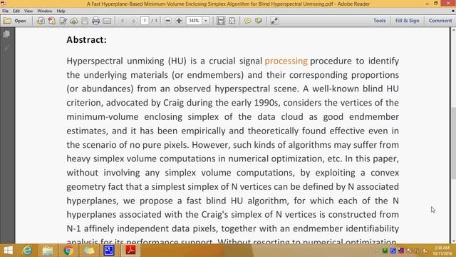 A Fast Hyperplane Based Minimum Volume Enclosing Simplex Algorithm for Blind Hyperspectral Unmixing смотреть онлайн