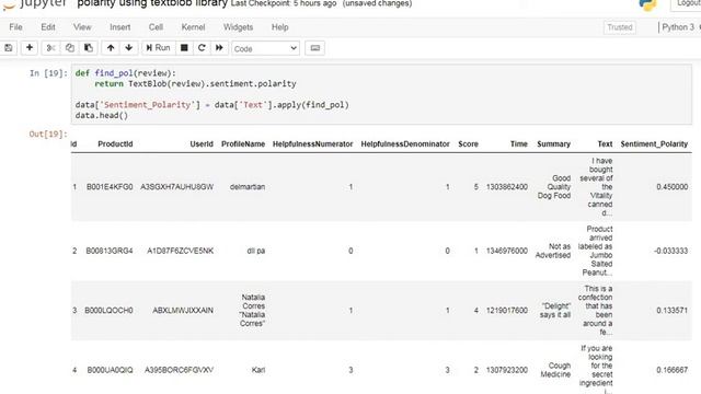 How to find positive and negative sentiment sentences from the text in python | jupyter notebook смотреть онлайн
