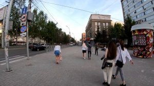 Novosibirsk - Walking Krasny prospekt - Russia / Новосибирск 4К