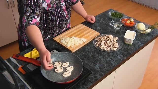 Мясные пирожные! Сырно-грибной крем. Закуска на любой праздник??? смотреть онлайн