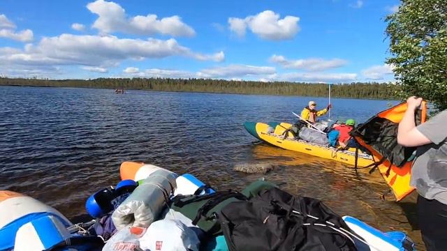 2019-06-27 Поход на катамаранах по р.Поньгома (часть 1) смотреть онлайн