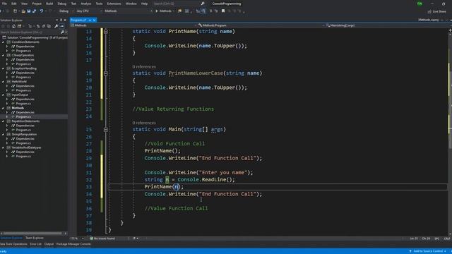 Methods and Functions in C# | Trevoir Williams смотреть онлайн