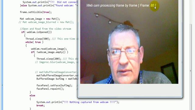 OpenCV Java WebCam Capture, Manipulation and Displaying a Video on a JPanel/JFrame смотреть онлайн