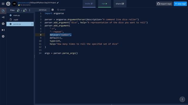 Day 24 Project - Rolling Dice with argparse and file output - 30 Days Of Python смотреть онлайн
