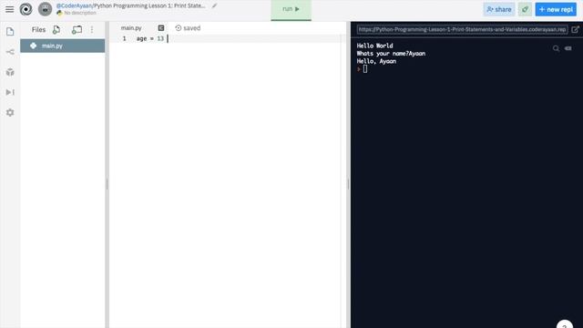Python Lesson 1: Print Statements & Variables смотреть онлайн