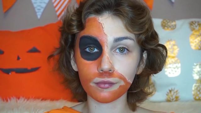 Тыквачел Макияж на Halloween 1 день // Halloween makeup tutorial смотреть онлайн